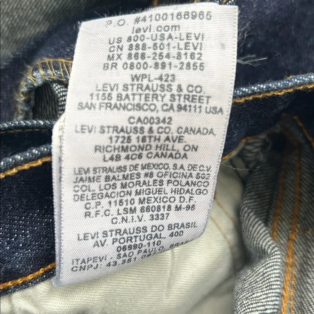 Levi's Dark Blue 501 Jeans